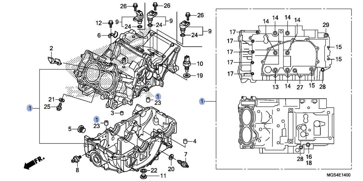 Honda OEM part 11000-MGS-D30