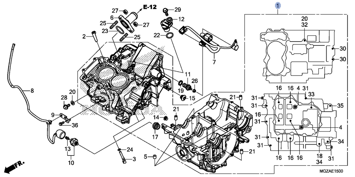 Honda OEM part 11000-MGZ-J00