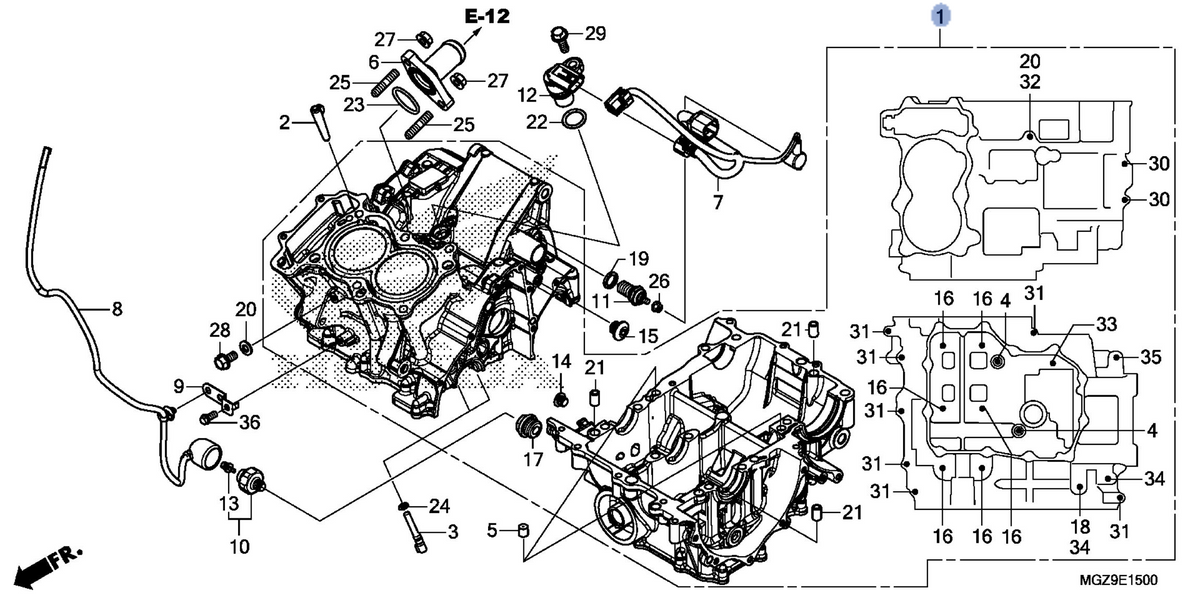 Honda OEM part 11000-MGZ-J81