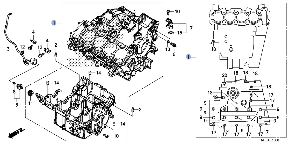 Honda OEM part 11000-MJE-D02
