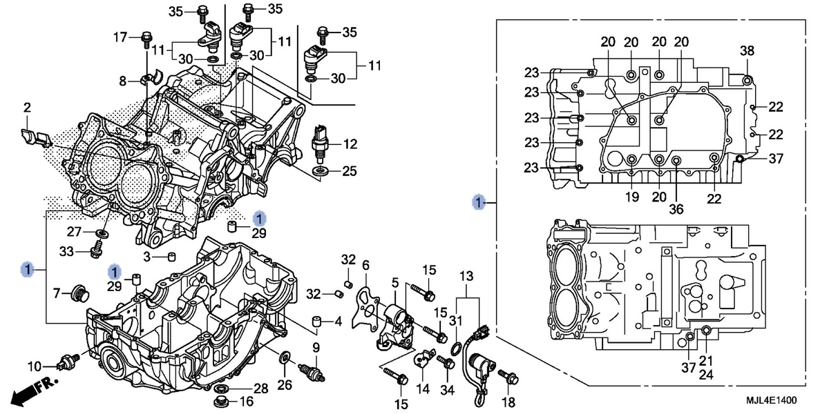 Honda OEM part 11000-MJL-G31