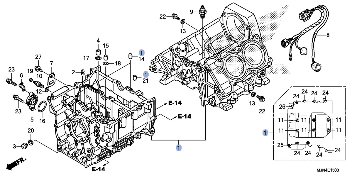 Honda OEM part 11000-MJN-A01