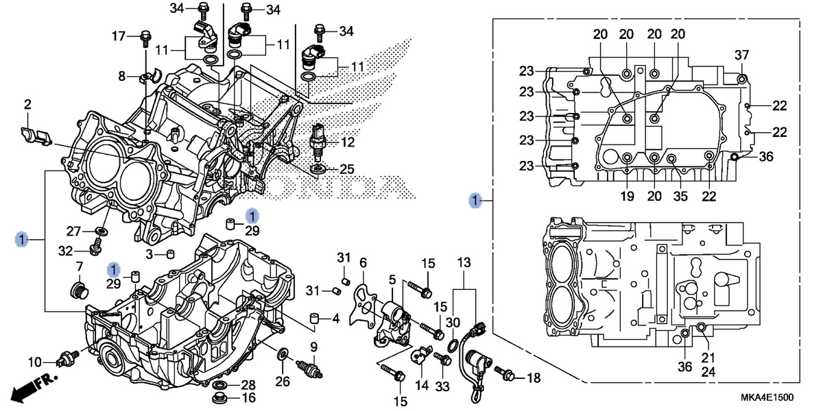 Honda OEM part 11000-MKA-A50