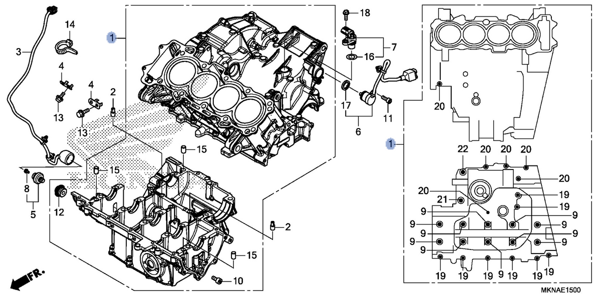 Honda OEM part 11000-MKN-D10