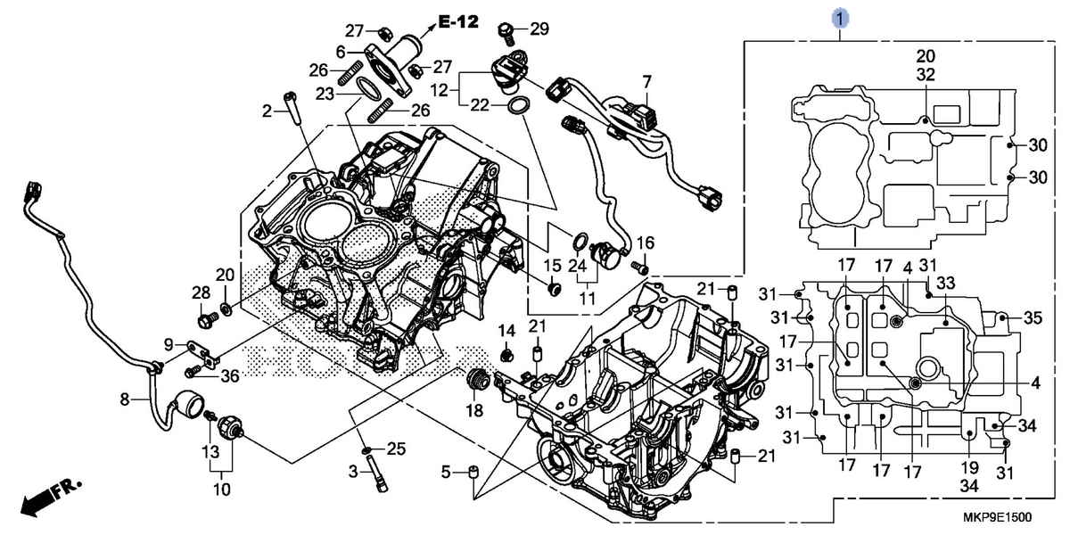 Honda OEM part 11000-MKP-D00