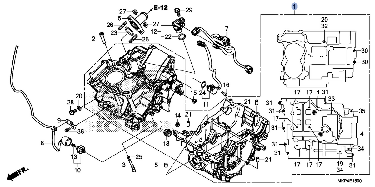 Honda OEM part 11000-MKP-D80