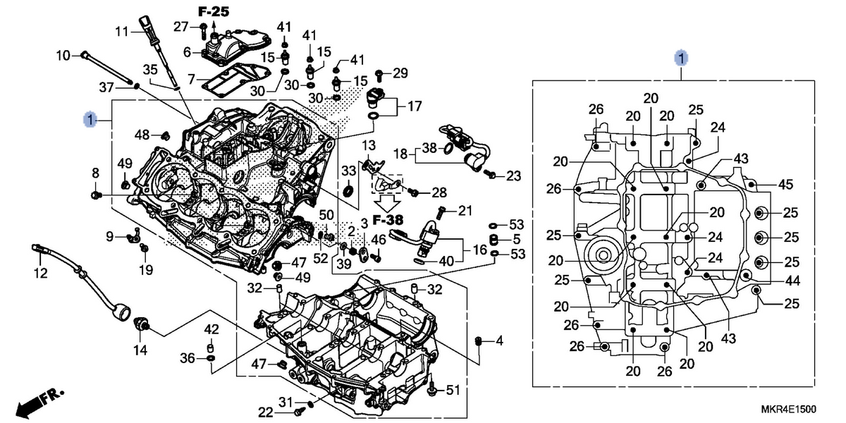 Honda OEM part 11000-MKR-D10
