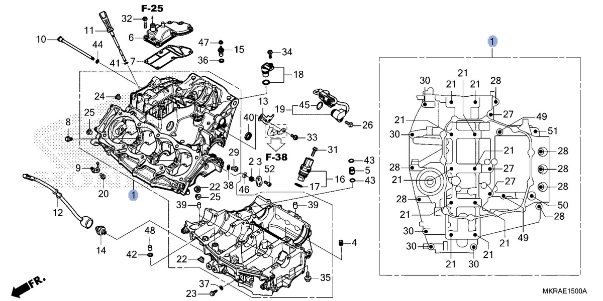 Honda OEM part 11000-MKR-DH0