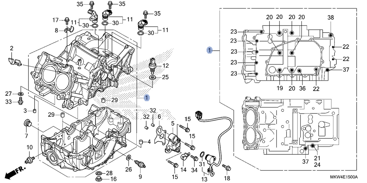 Honda OEM part 11000-MKW-D00
