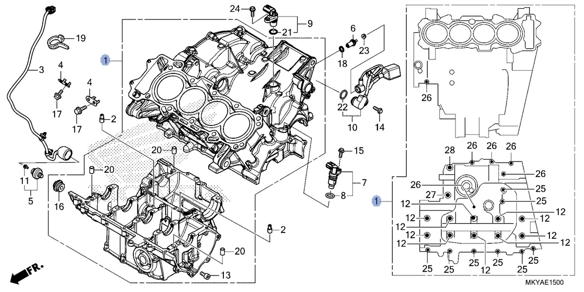 Honda OEM part 11000-MKY-E80