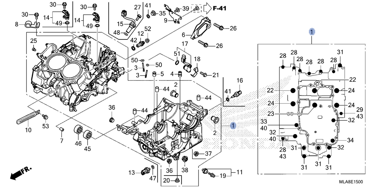Honda OEM part 11000-MLA-A50