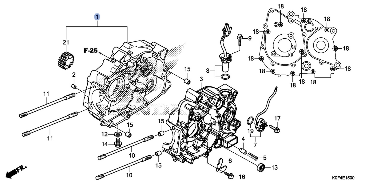 Honda OEM part 11010-K0F-T00