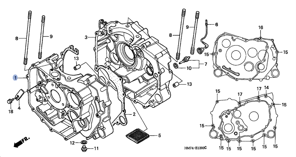 Honda OEM part 11100-HM7-000