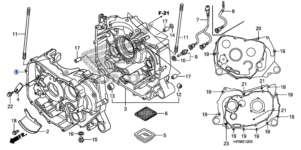 Honda OEM part 11100-HP0-A01