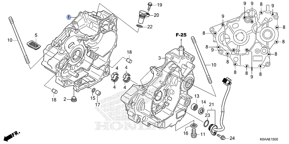 Honda OEM part 11100-K0A-EB0