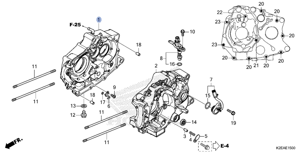 Honda OEM part 11100-K2E-T10