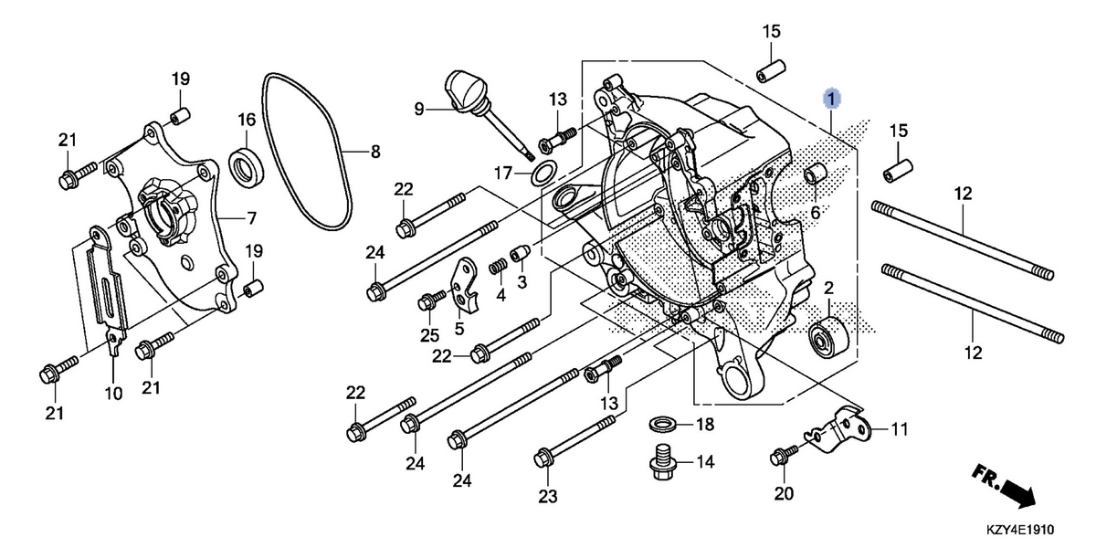 Honda OEM part 11100-KZR-600