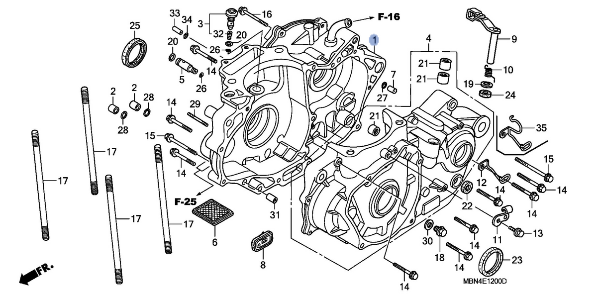 Honda OEM part 11100-MBN-670