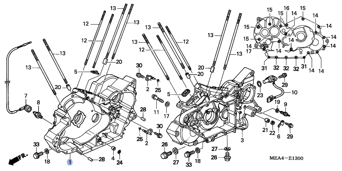 Honda OEM part 11100-MEA-670