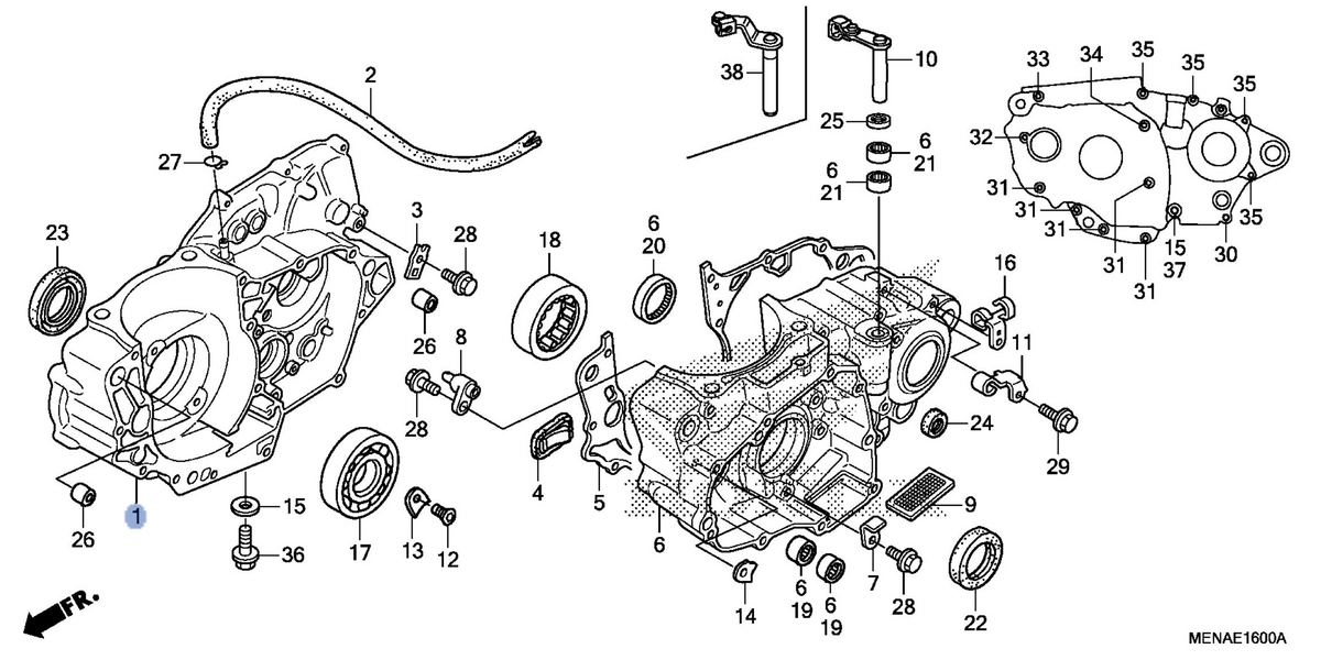 Honda OEM part 11100-MEN-A70