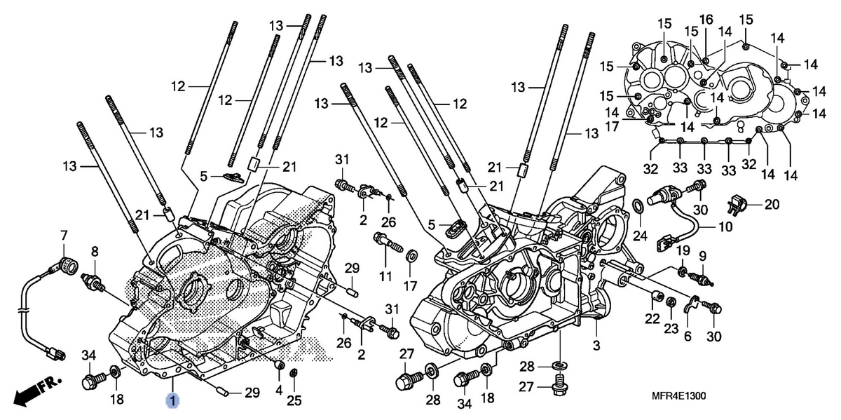 Honda OEM part 11100-MFR-670