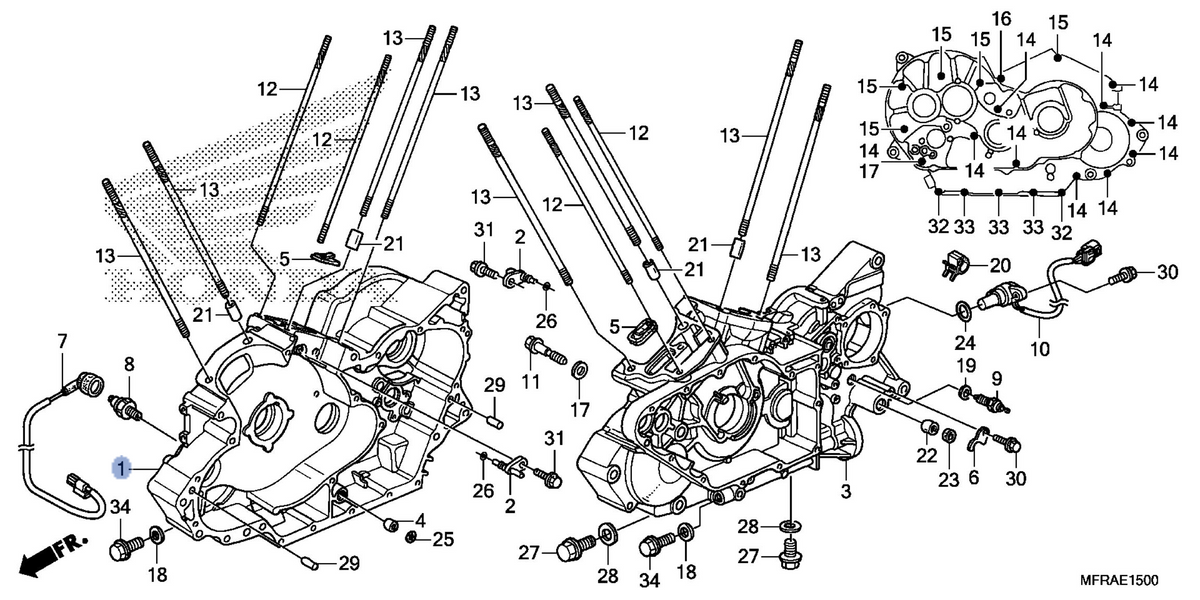 Honda OEM part 11100-MFY-A00