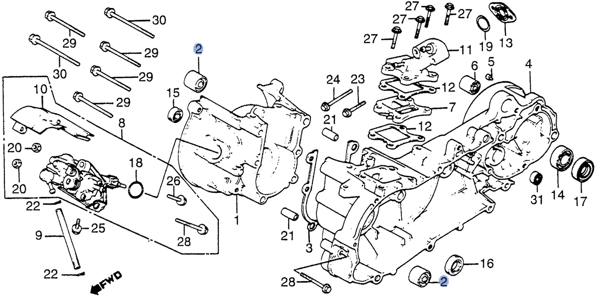 Honda OEM part 11102-187-003