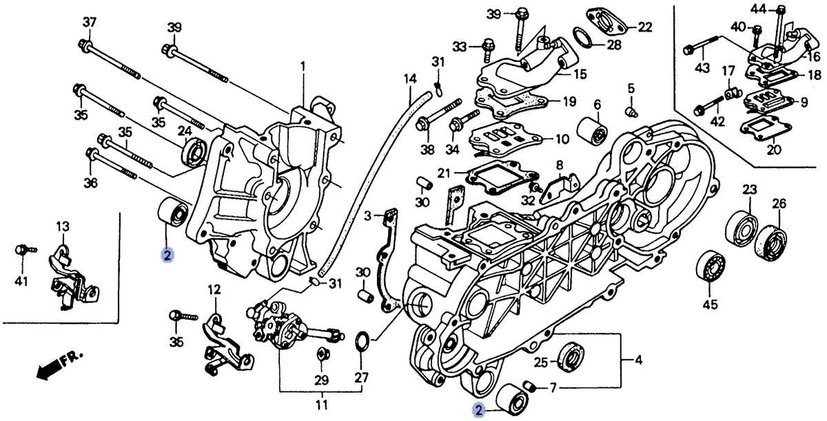 Honda OEM part 11102-GW0-003