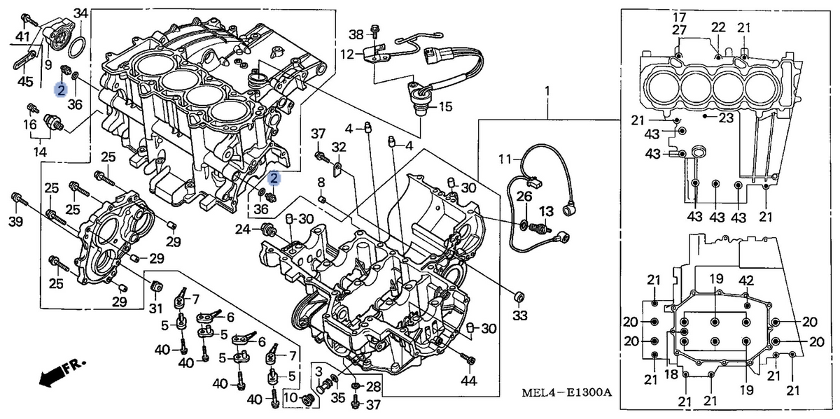 Honda OEM part 11103-MEL-000