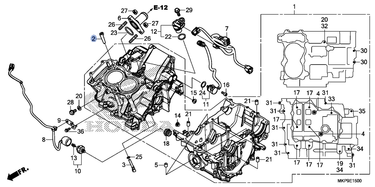 Honda OEM part 11103-MGZ-J00