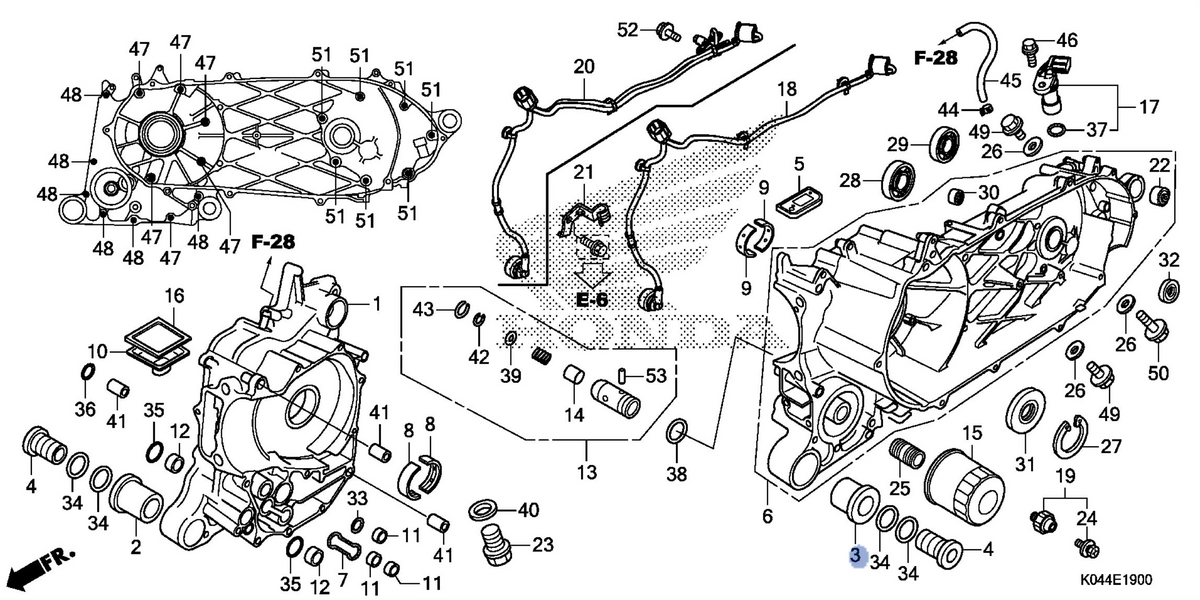 Honda OEM part 11104-K04-930