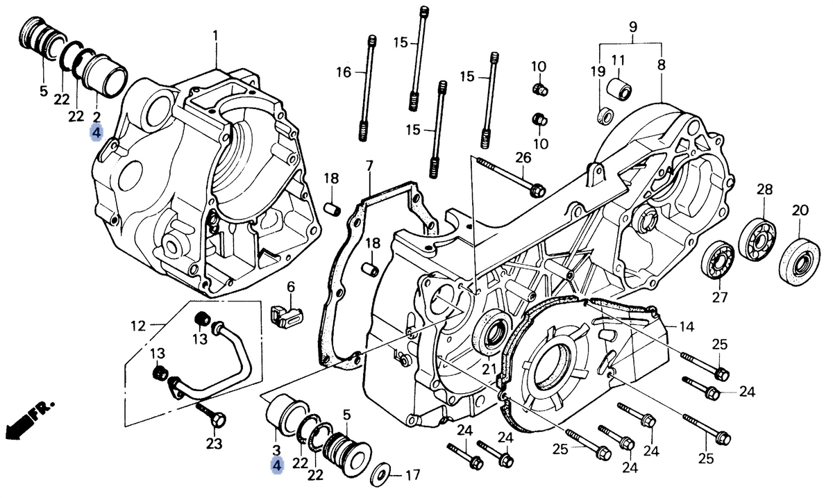 Honda OEM part 11104-KM1-670