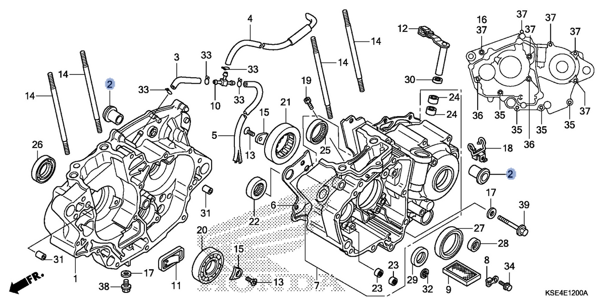 Honda OEM part 11104-KSE-670