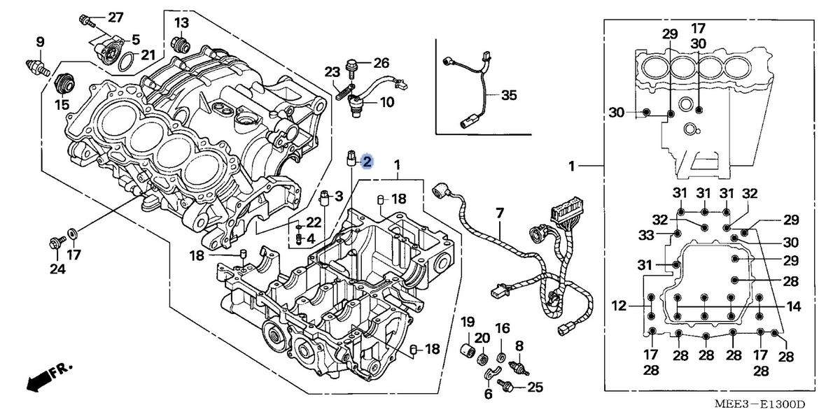 Honda OEM part 11104-MEE-000