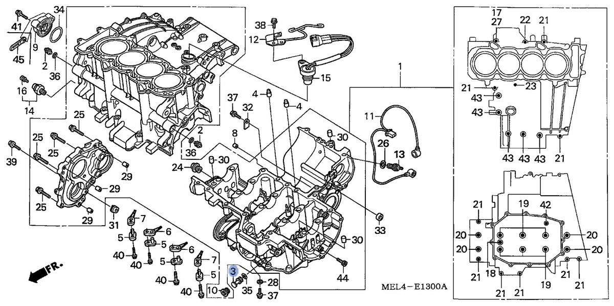 Honda OEM part 11104-MEL-000
