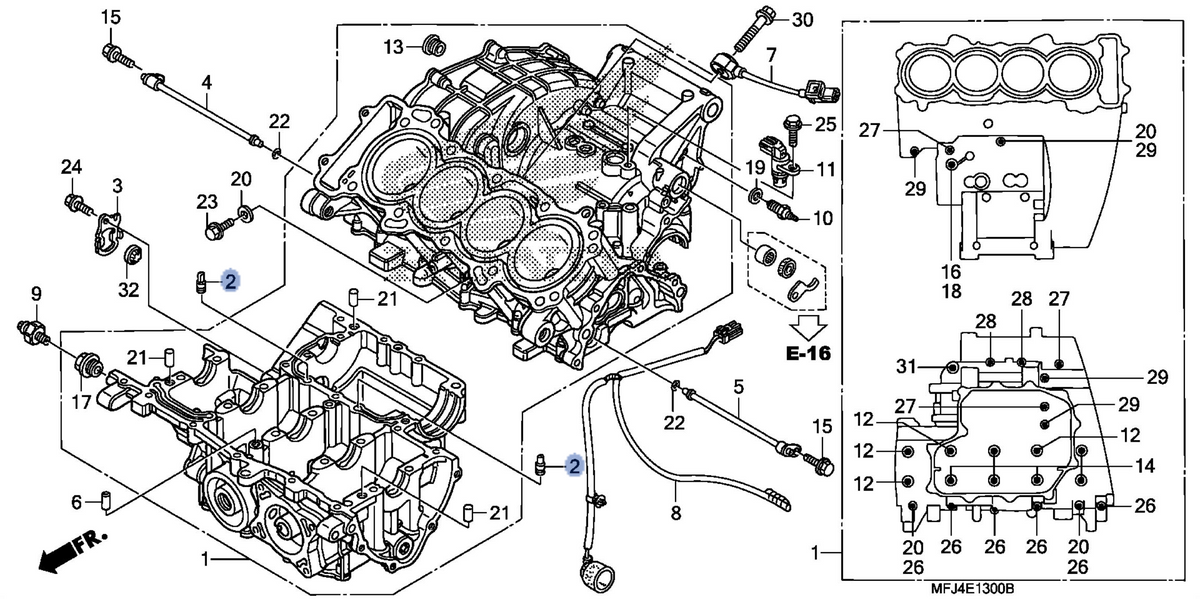 Honda OEM part 11104-MFJ-D00