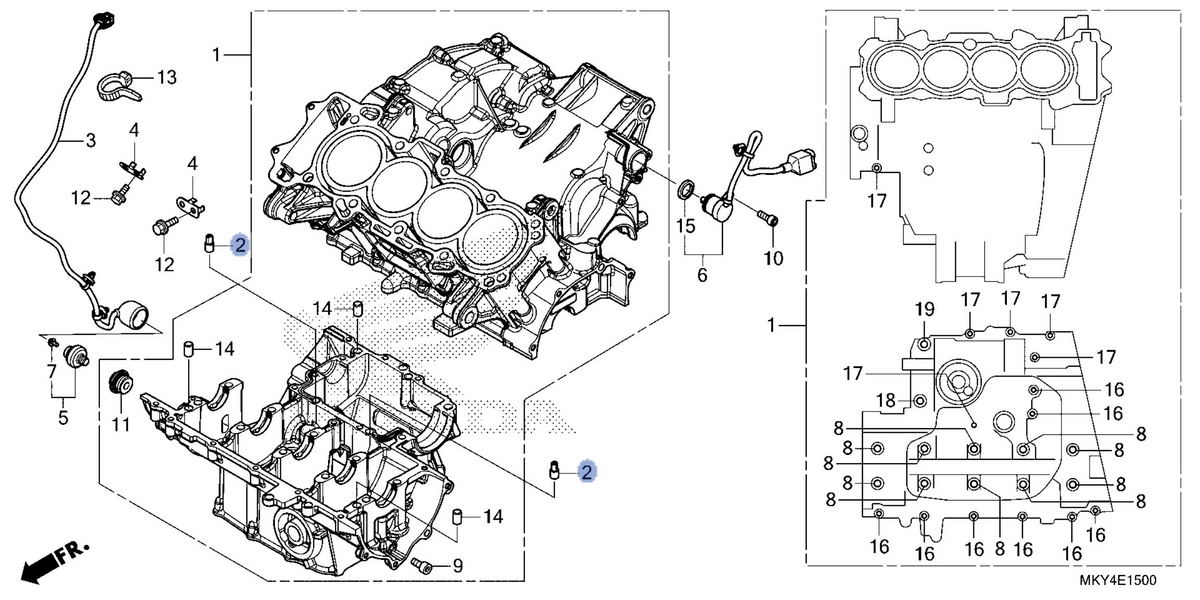Honda OEM part 11104-MJE-D00