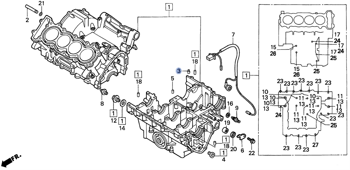 Honda OEM part 11104-MW0-000