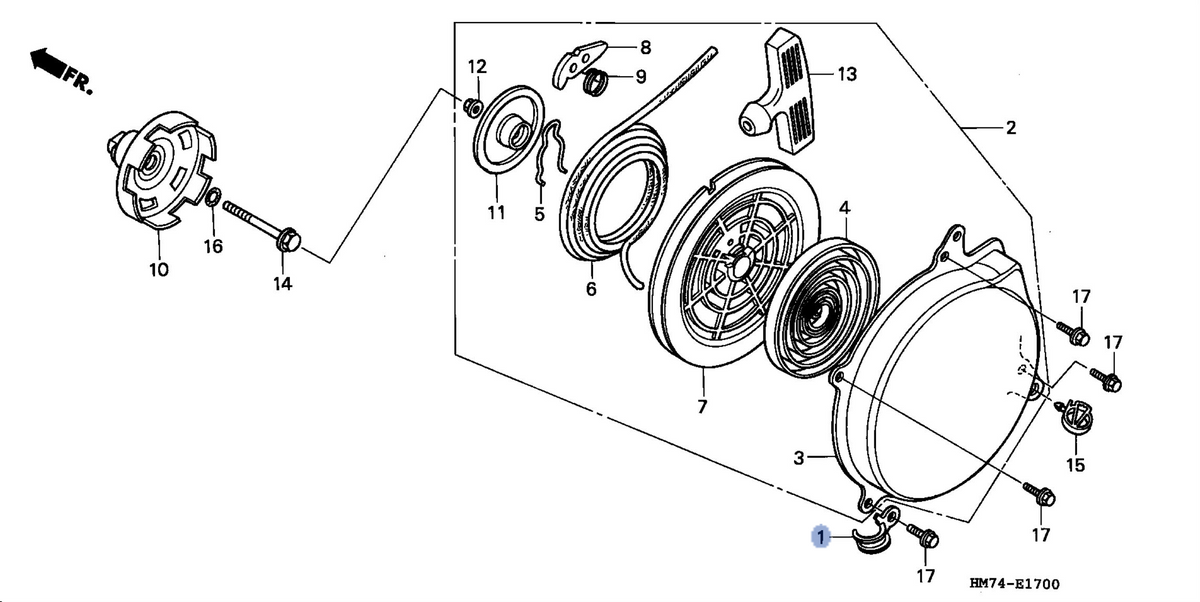 Honda OEM part 11105-HM7-000