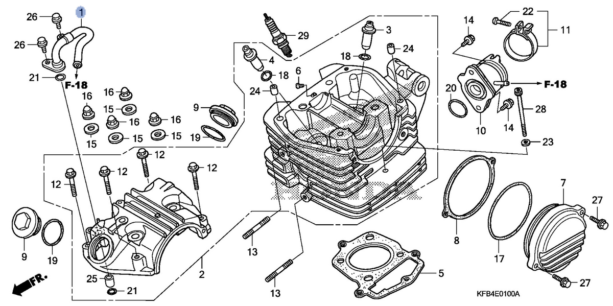 Honda OEM part 11105-KFB-840