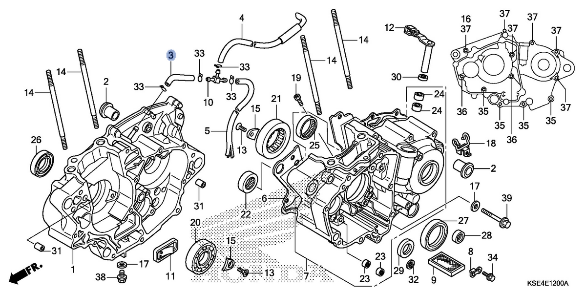 Honda OEM part 11105-KSE-670