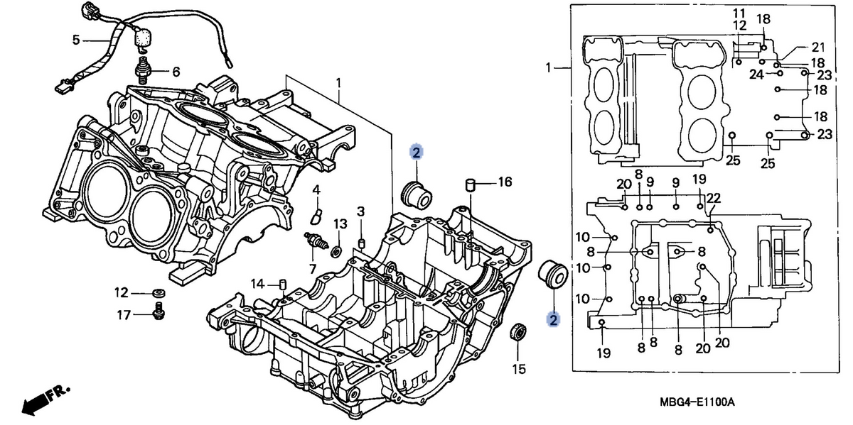 Honda OEM part 11105-MBG-000