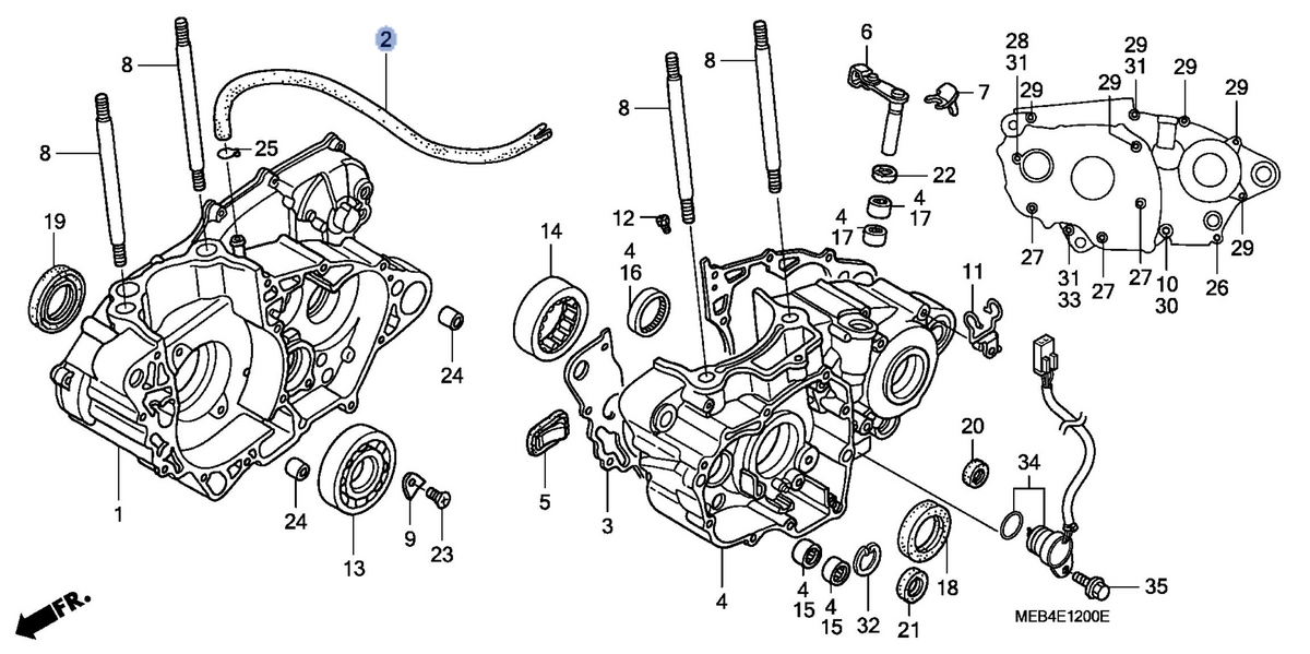 Honda OEM part 11105-MEB-670