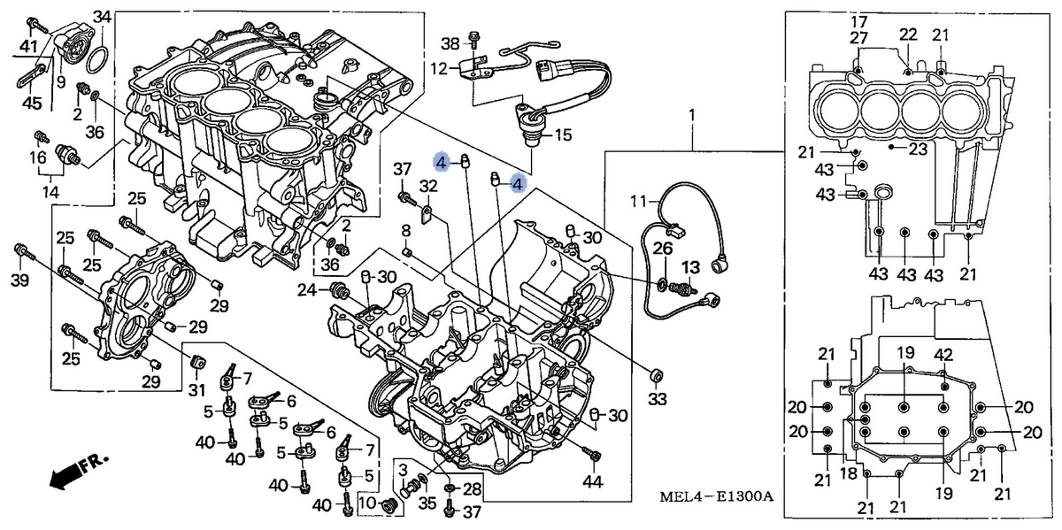 Honda OEM part 11105-MEL-000