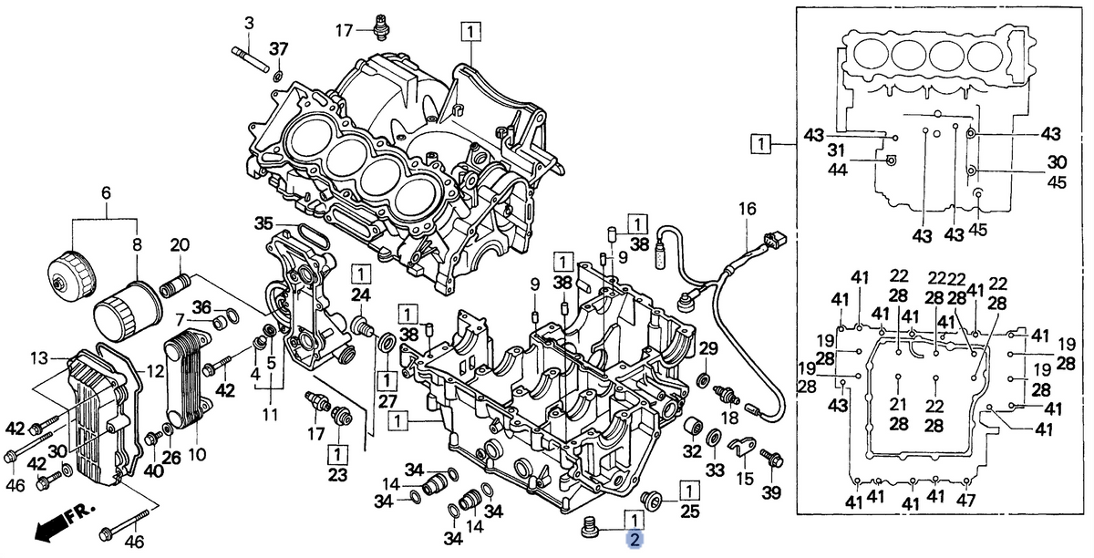 Honda OEM part 11106-657-320