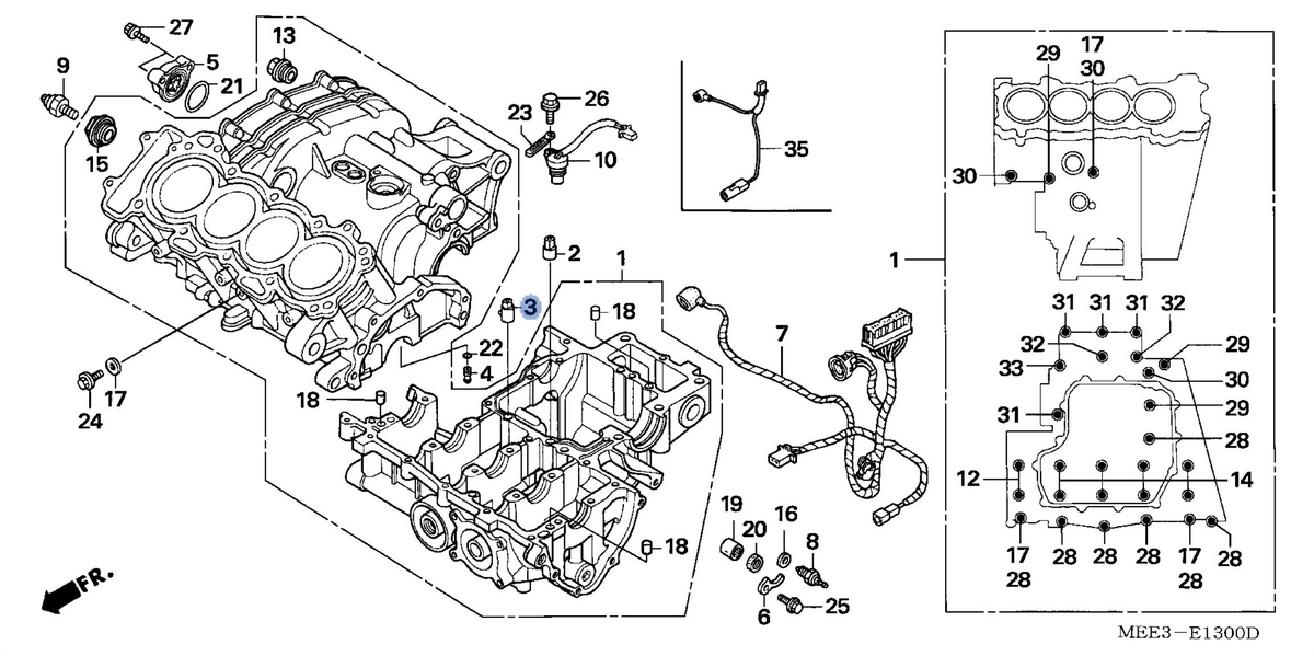 Honda OEM part 11106-MEE-010