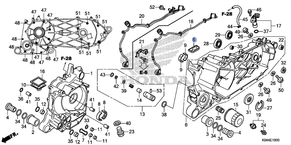 Honda OEM part 11110-KTW-901