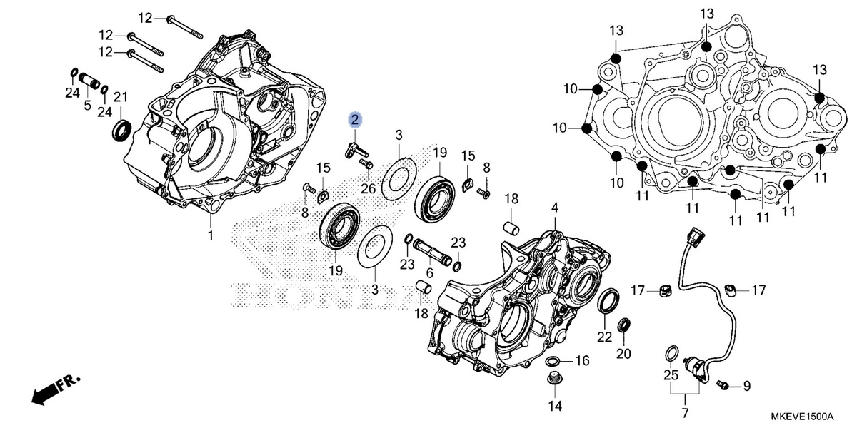 Honda OEM part 11110-MKE-B50