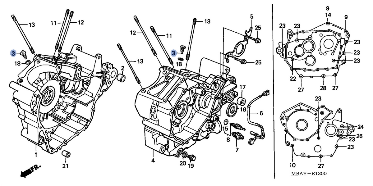 Honda OEM part 11140-MBA-000