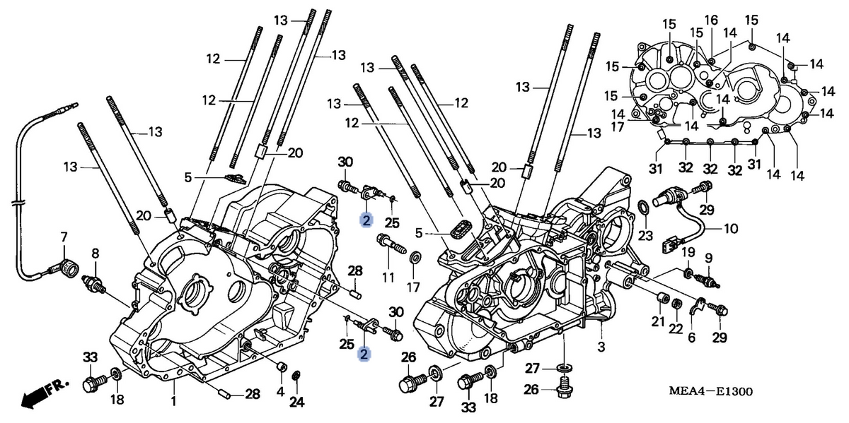 Honda OEM part 11140-MEA-670